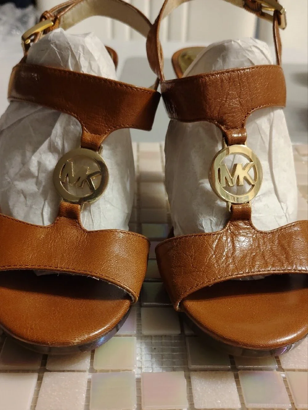 Michael Kors leather sandals